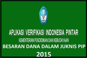 Besaran Dana PIP 2015 dalam Juknis