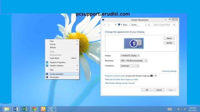 Solusi Resolusi Layar pada Notebook di Windows 8