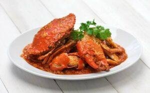 Resep kepiting saus Padang Asam Manis